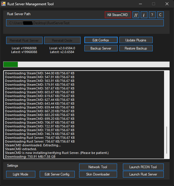 Rust Downloading