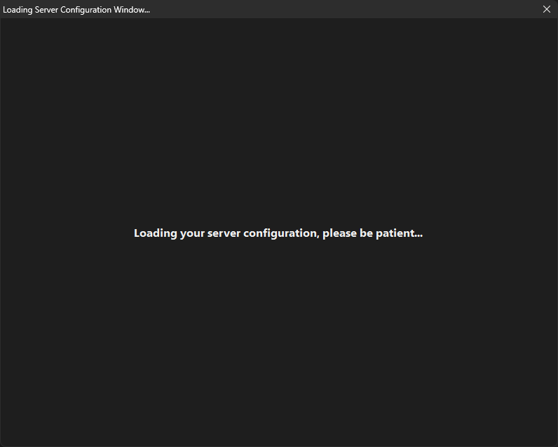 Server Config Loading