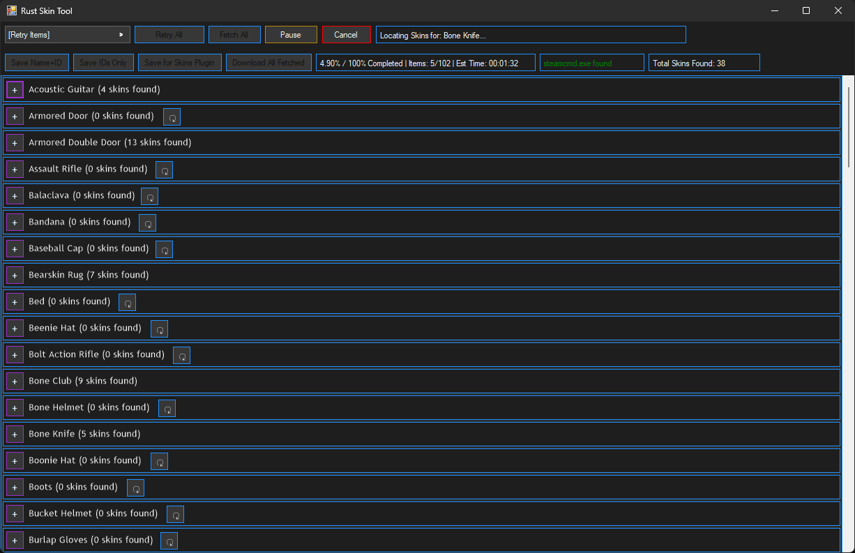 Skin Downloader Display All Skinnables