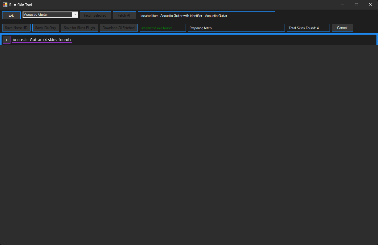 Skin Downloader Fetch