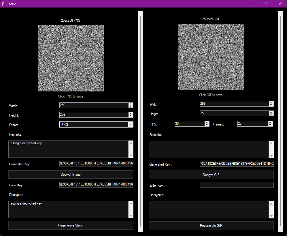 Static Decrypted Result